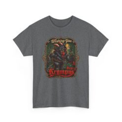 Wishing You a Scary Krampus - Unisex T-Shirt – Dark Christmas Horror - Image 25