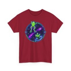 Reach for the Froggy - Unisex T-Shirt – Cute Green Space Creature - Floating Frog - Image 20