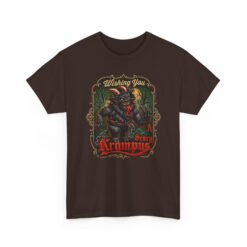 Wishing You a Scary Krampus - Unisex T-Shirt – Dark Christmas Horror - Image 23