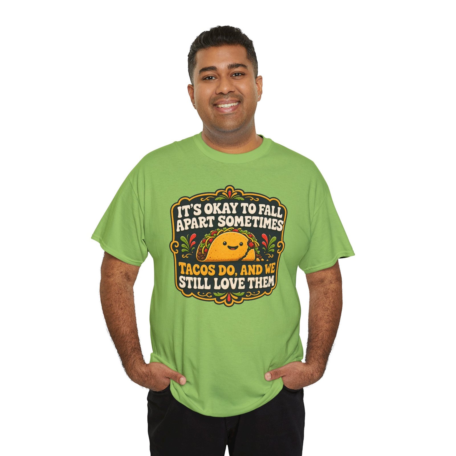 It's Okay to Fall Apart Sometimes - Unisex T-Shirt – Cute Taco - Inspirational - Image 10