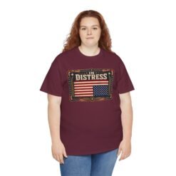 In Distress Signal - U.S.A. Flag - Unisex T-Shirt – Speak Without Saying a Word - Image 10