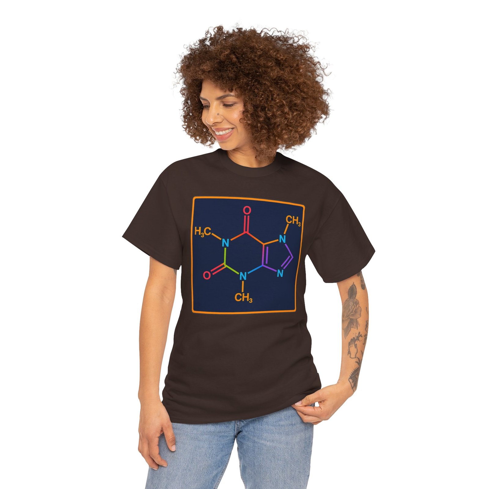 Caffeine Molecule - Unisex T-Shirt – Fuel Your Brain in Style - Image 6