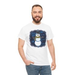 Snowman Anatomy - Unisex T-Shirt – Funny Christmas - Winter Science Diagram Tee - Image 4