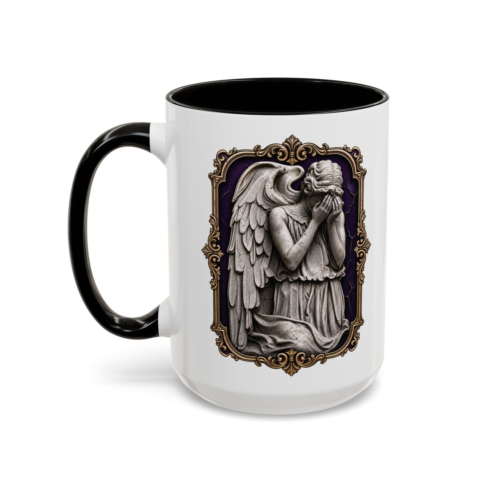 Weeping Angel - Color Accent Mug – Don't Blink - Sci-Fi Horror - Image 8