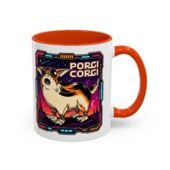 Porgi Corgi Color Accent Mug – Sip with Galactic Cuteness - Image 17