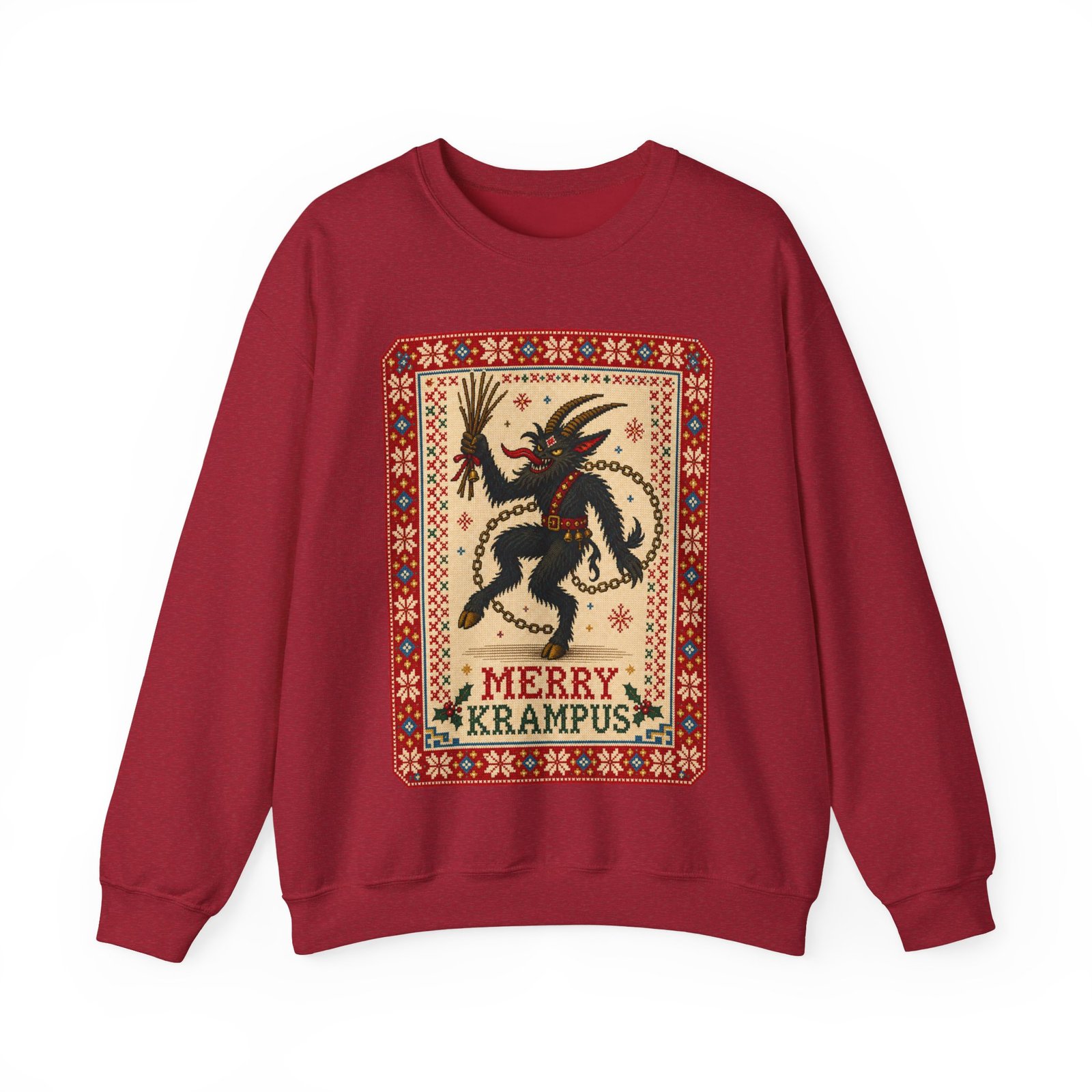 Merry Krampus - Unisex Sweatshirt – Cozy, Creepy, Claus's Worst Nightmare - Image 23