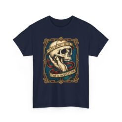 To Be or Not To Be - Unisex T-Shirt – Shakespeare Hamlet Skull - Image 26