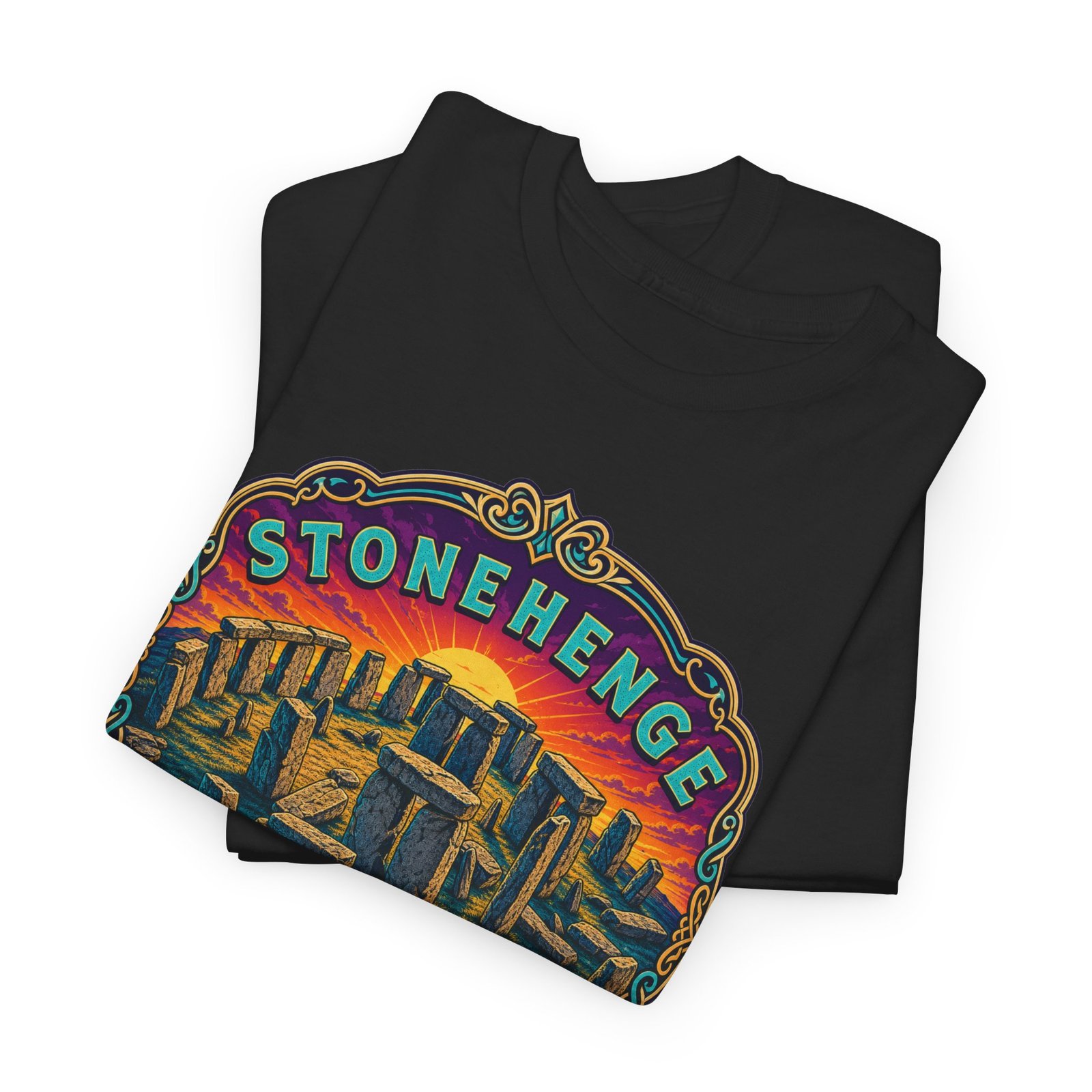Stonehenge - Unisex T-Shirt – Ancient Monument, Archaeology - History Lover - Image 3