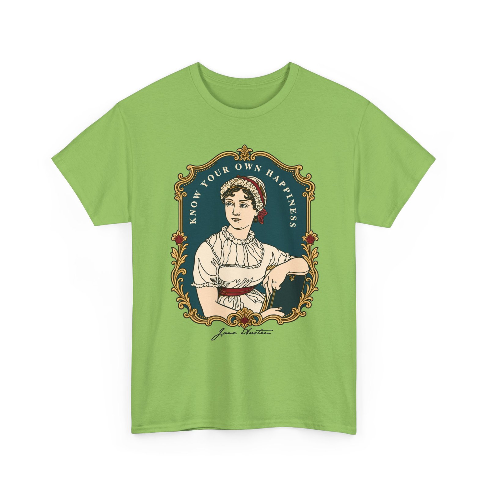 Jane Austen “Know Your Own Happiness” - Unisex T-Shirt – Timeless Wisdom - Image 17