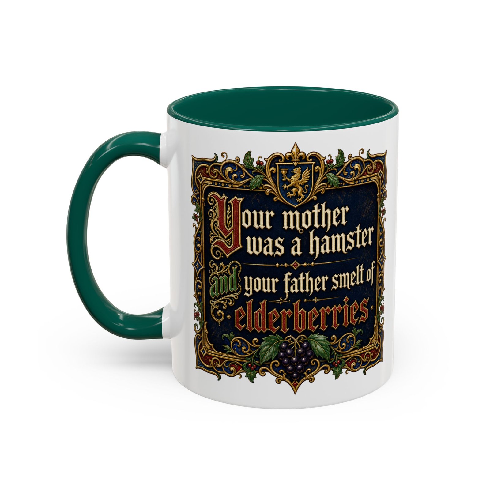 Your Mother Was a Hamster - Color Accent Mug – Monty Python Holy Grail Humor - Image 6