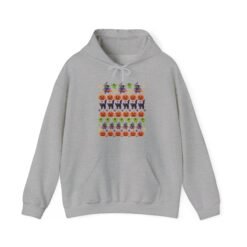 Halloween Ugly Sweater - Unisex Hoodie – Spooky Season Full Pattern Graphic Hoodie - Image 14