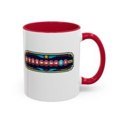 Alternative view of Contra Code - Color Accent Mug – Konami Code - Retro Gaming Coffee Mug