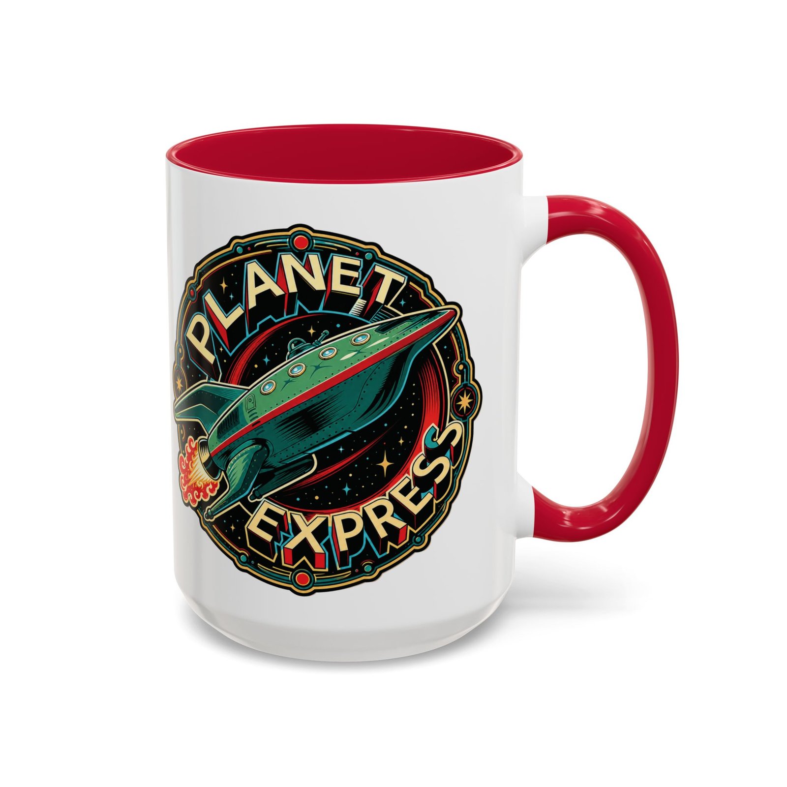 Planet Express - Color Accent Mug – Futurama Inspired Sci-Fi - Image 19