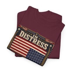 In Distress Signal - U.S.A. Flag - Unisex T-Shirt – Speak Without Saying a Word - Image 3
