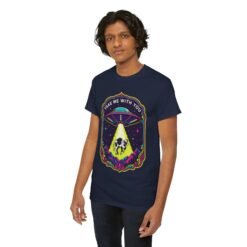 Take Me With You - Unisex T-Shirt – Funny UFO Cow Abduction - Alien Humor - Image 11