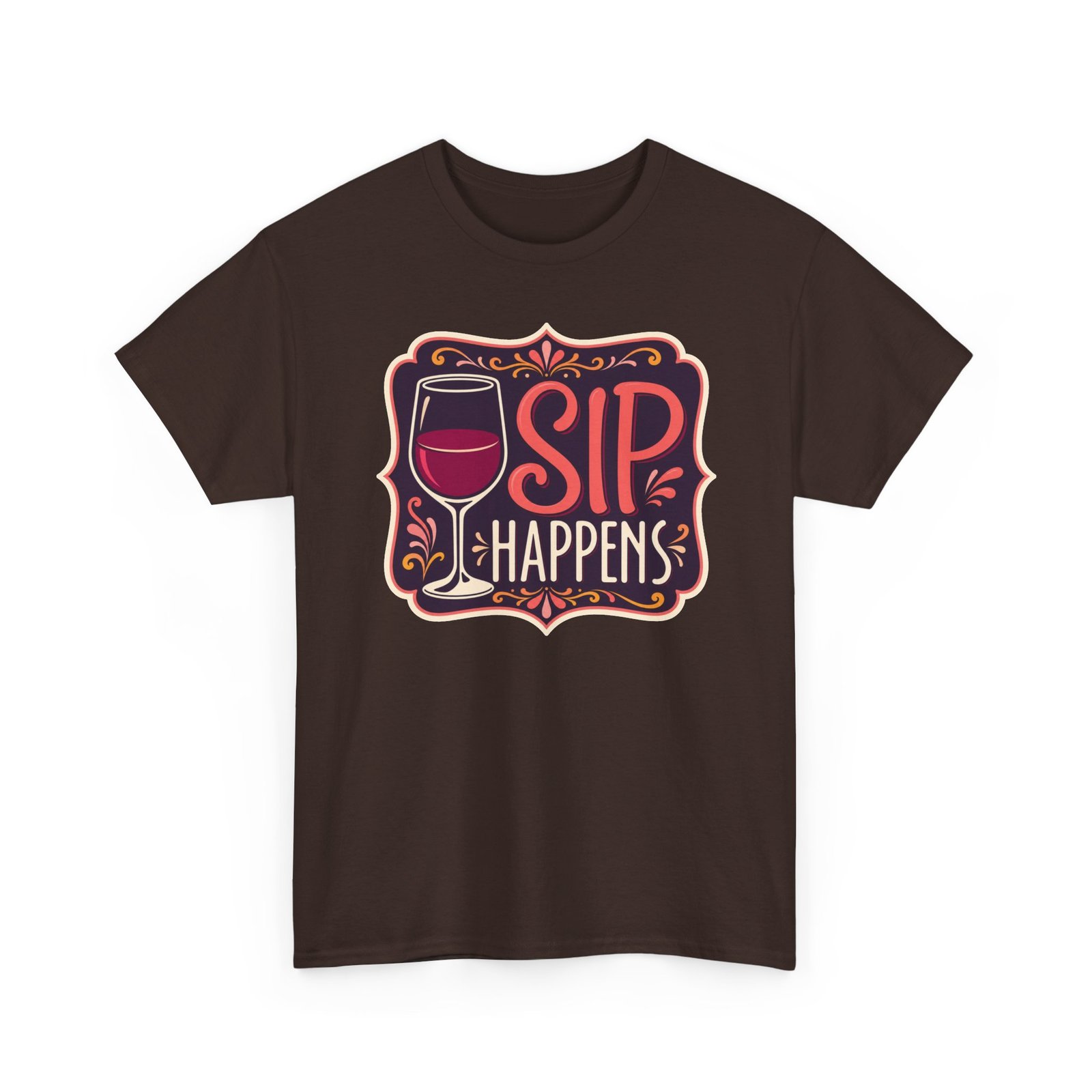 Sip Happens - Unisex T-Shirt – Funny Wine Lover - Red Wine Pun Tee - Image 19