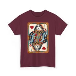 Queen of Hearts - Unisex T-Shirt – Classic Playing Card - Image 12