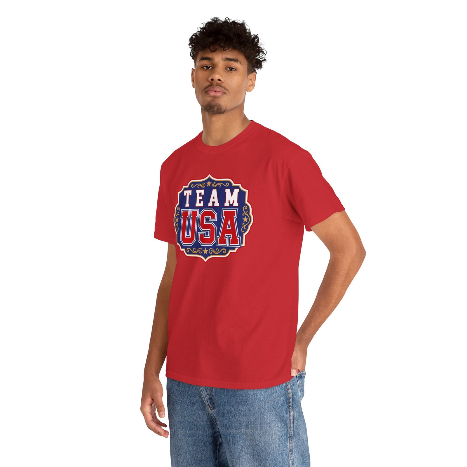 Team USA - Unisex T-Shirt – Patriotic American Pride - Red, White and Blue - Sports Fan - Image 8