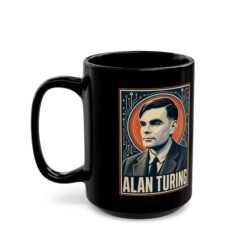 Alan Turing – Black Mug – Codebreaker, Visionary, Computing Pioneer - Image 5