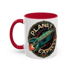 Planet Express - Color Accent Mug – Futurama Inspired Sci-Fi