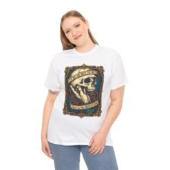 To Be or Not To Be - Unisex T-Shirt – Shakespeare Hamlet Skull - Image 7