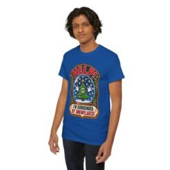 Help! I'm Surrounded By Snowflakes - Unisex T-Shirt – Funny Sarcastic Christmas - Image 6