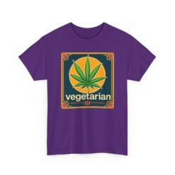 Vegetarian - Unisex T-Shirt – Funny Marijuana Leaf - Cannabis Lovers - Image 20