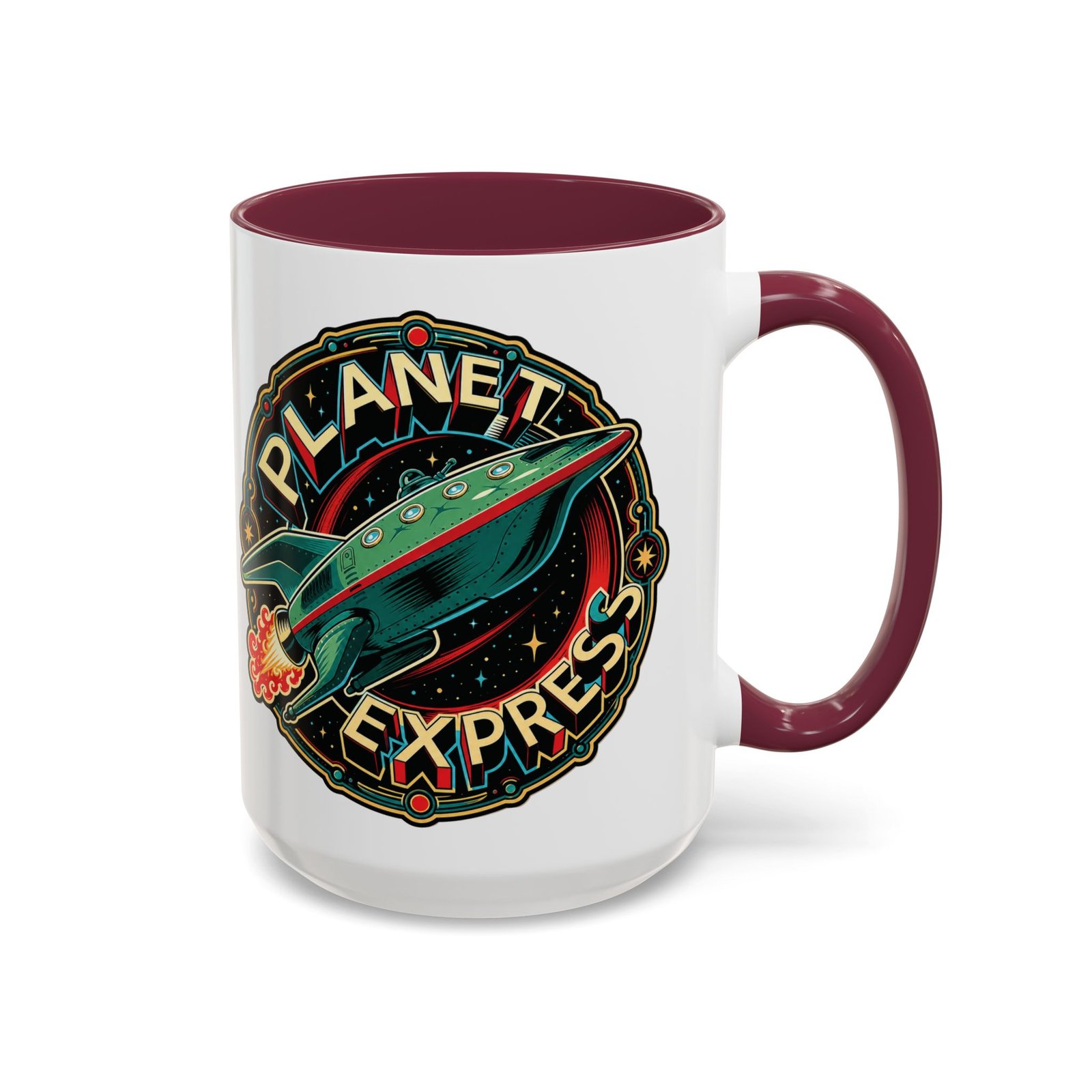 Planet Express - Color Accent Mug – Futurama Inspired Sci-Fi - Image 17