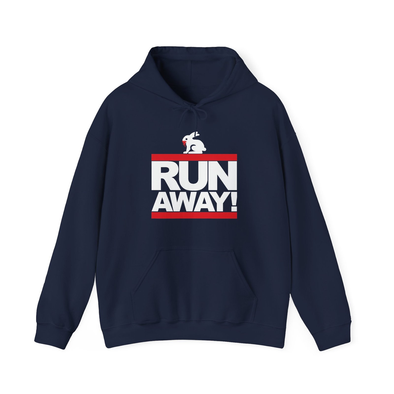 Run Away Rabbit - Unisex Hoodie – Monty Python Killer Rabbit - Retro Hip-Hop Style - Image 8