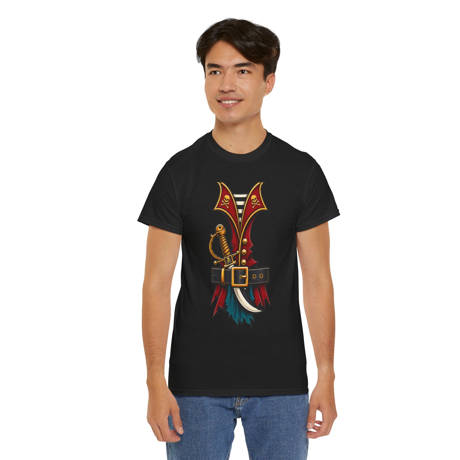 Pirate - Unisex T-Shirt – Funny Easy Halloween Buccaneer Costume - Image 7