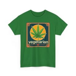 Vegetarian - Unisex T-Shirt – Funny Marijuana Leaf - Cannabis Lovers