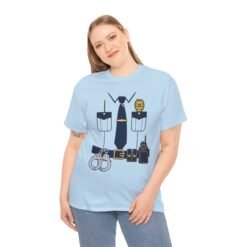 Police Officer - Unisex T-Shirt – Funny Easy Cop Halloween Costume - Image 5