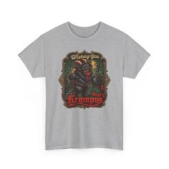 Wishing You a Scary Krampus - Unisex T-Shirt – Dark Christmas Horror - Image 20
