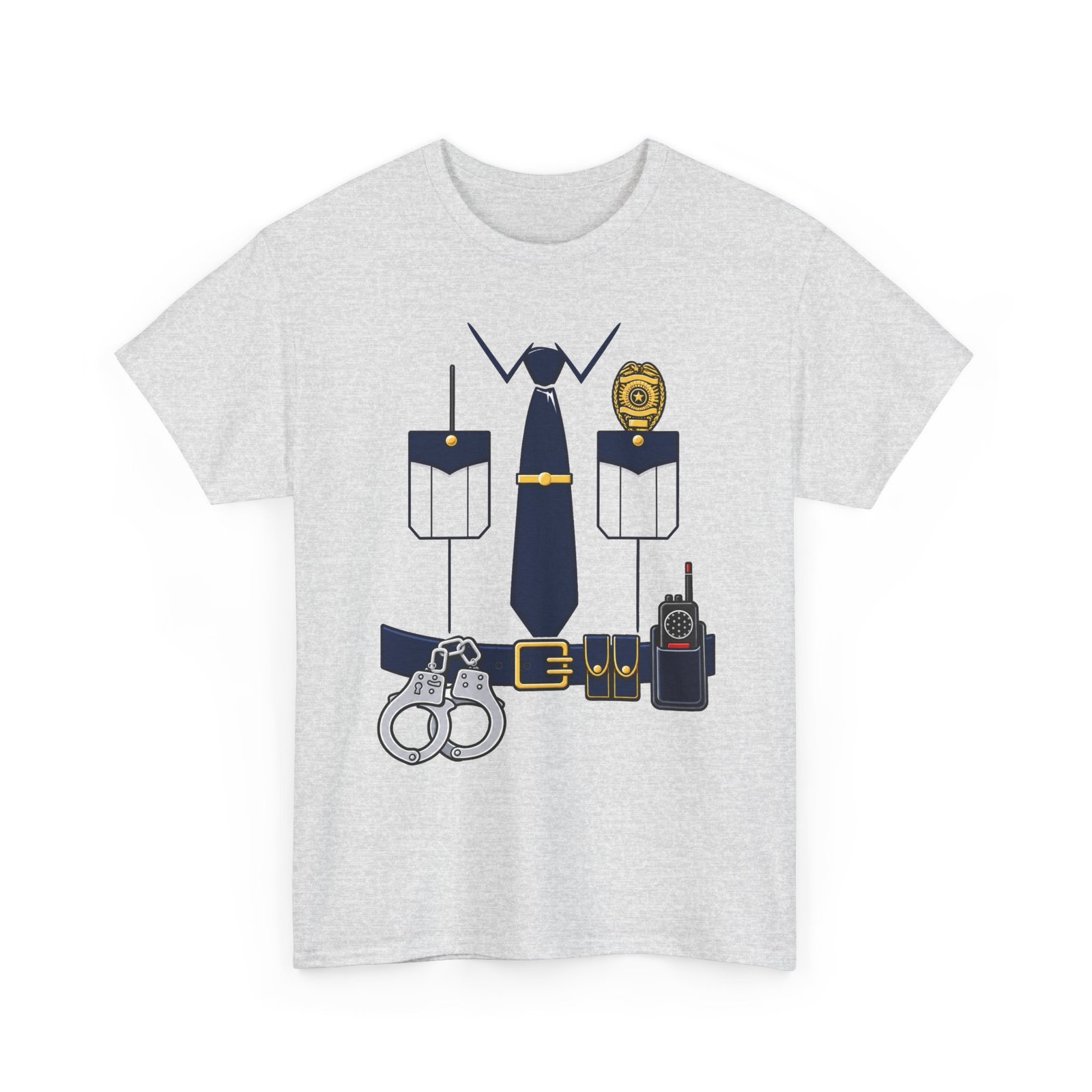 Police Officer - Unisex T-Shirt – Funny Easy Cop Halloween Costume - Image 13