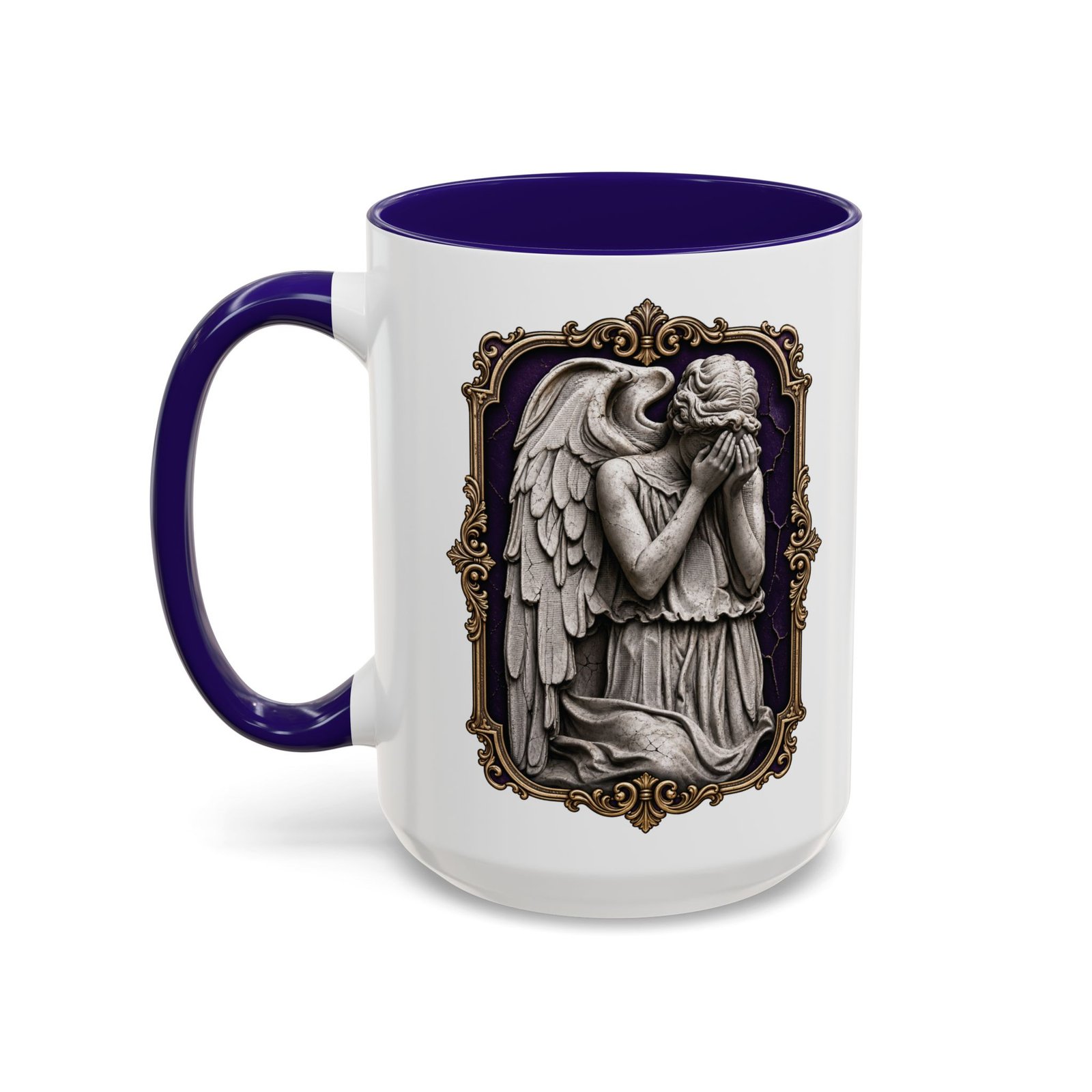 Weeping Angel - Color Accent Mug – Don't Blink - Sci-Fi Horror - Image 10