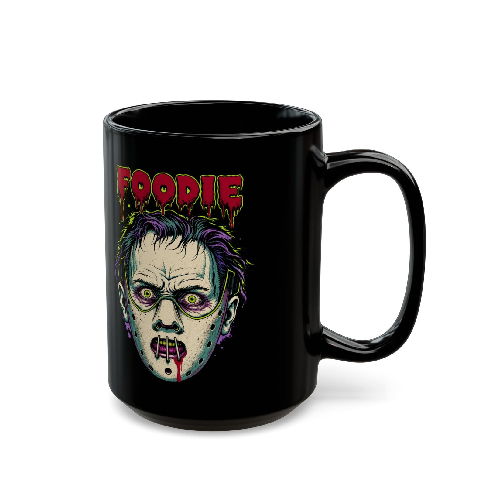 Foodie Hannibal Lecter - Black Mug – Funny Horror - Image 5