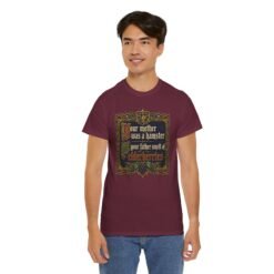 Your Mother Was a Hamster - Unisex Heavy Cotton T-Shirt – Monty Python Holy Grail Humor - Image 13