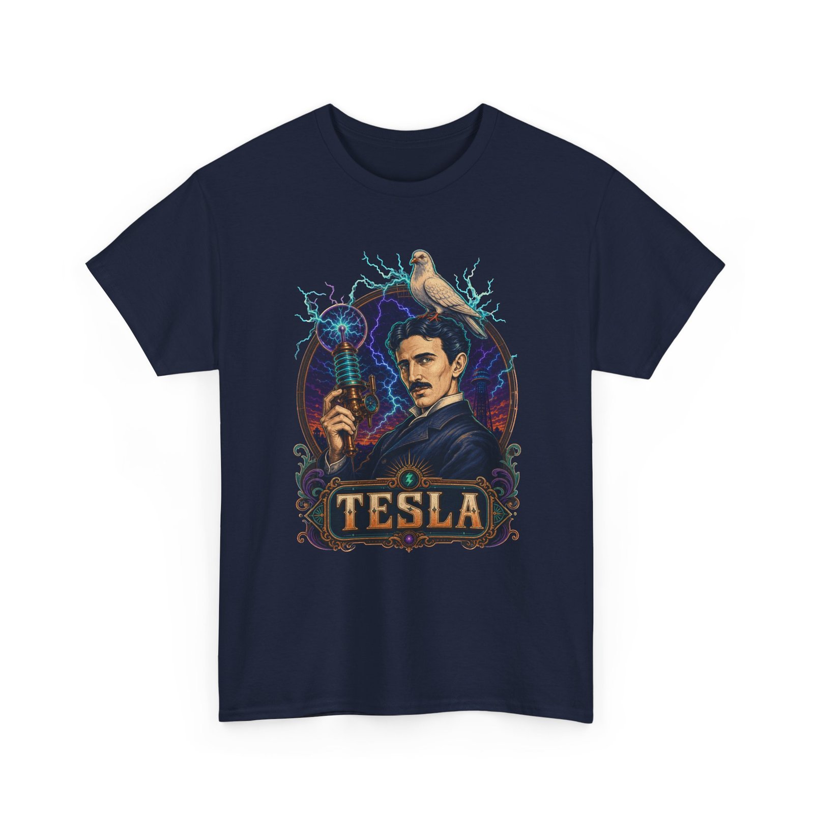 Tesla Strikes Again - Unisex T-Shirt – Funny Nikola Tesla - Science Lightning
