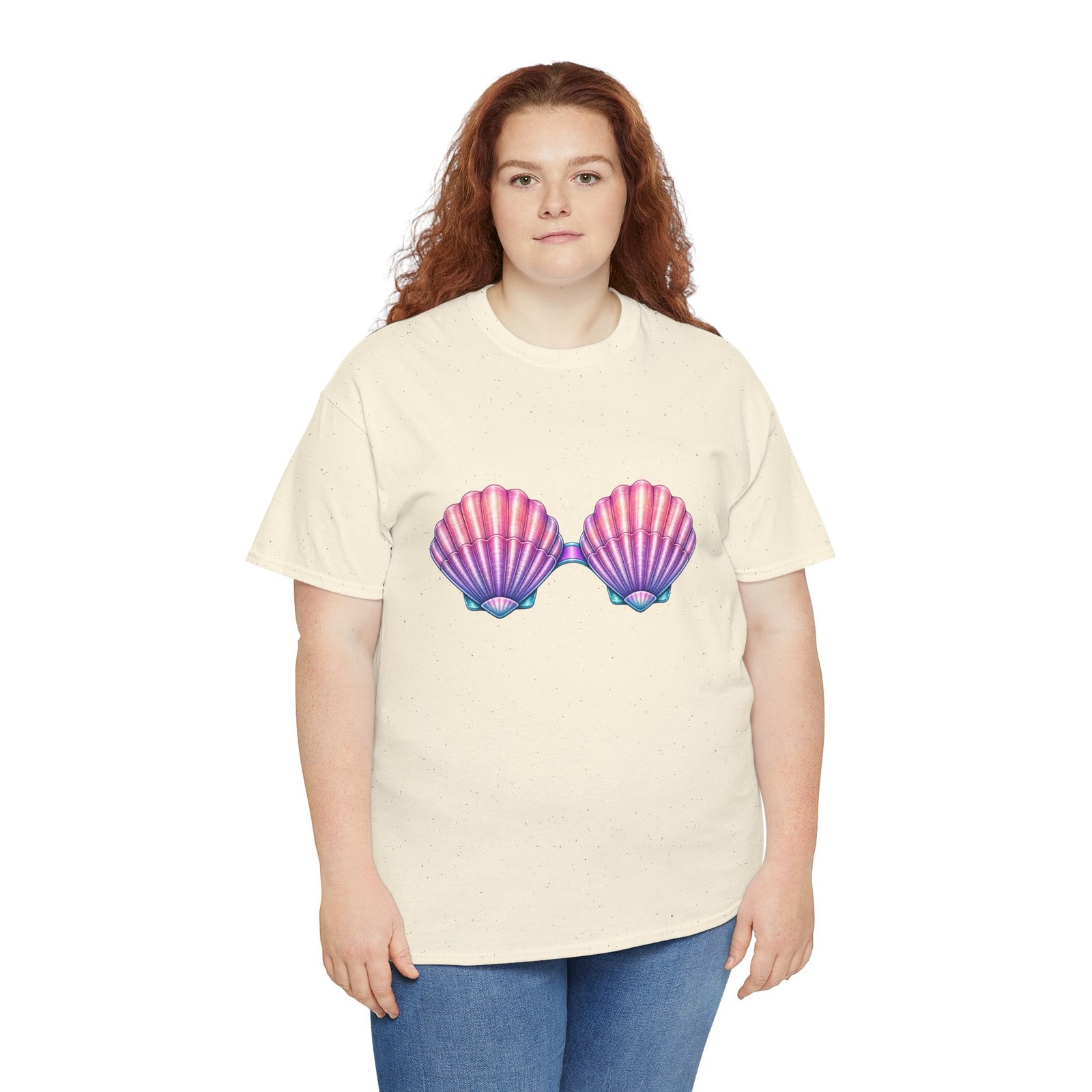 Mermaid Seashell Bra Costume - Unisex T-Shirt – Funny Halloween Costume - Image 5
