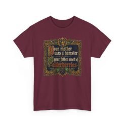 Your Mother Was a Hamster - Unisex Heavy Cotton T-Shirt – Monty Python Holy Grail Humor
