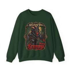 Wishing You a Scary Krampus - Unisex Sweatshirt – Dark Christmas Horror - Image 17