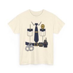 Police Officer - Unisex T-Shirt – Funny Easy Cop Halloween Costume - Image 16