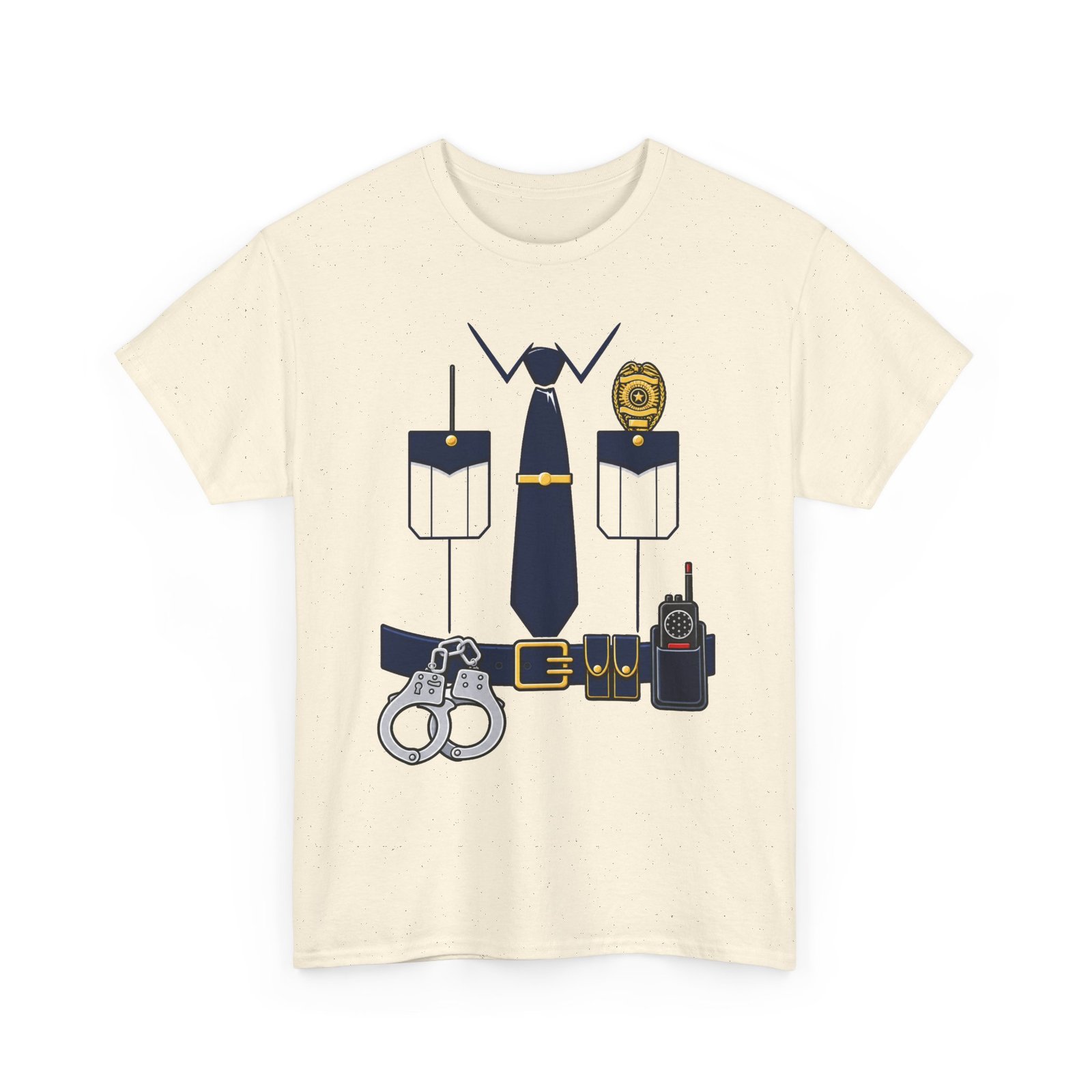 Police Officer - Unisex T-Shirt – Funny Easy Cop Halloween Costume - Image 16