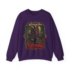 Wishing You a Scary Krampus - Unisex Sweatshirt – Dark Christmas Horror - Image 21