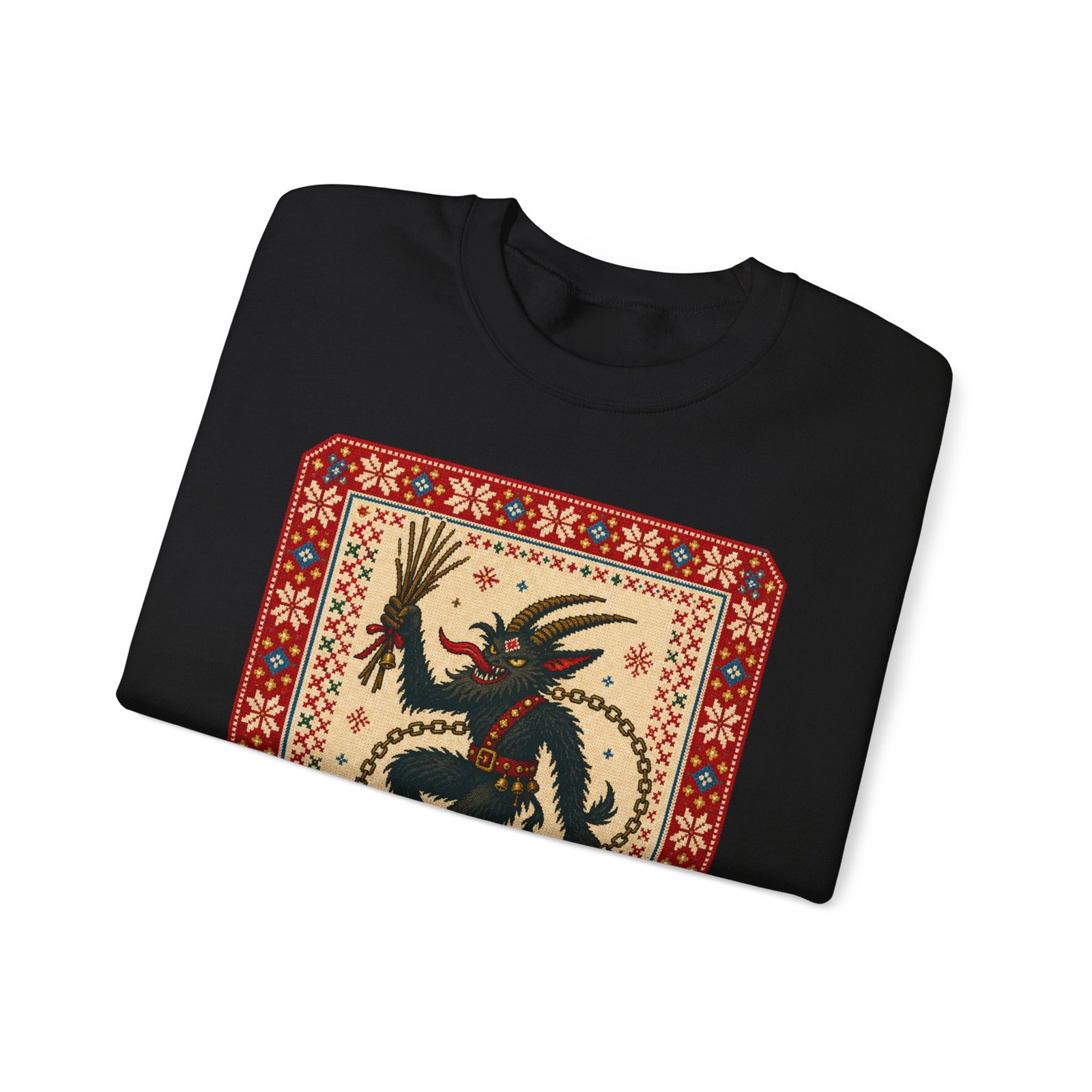 Merry Krampus - Unisex Sweatshirt – Cozy, Creepy, Claus's Worst Nightmare - Image 9