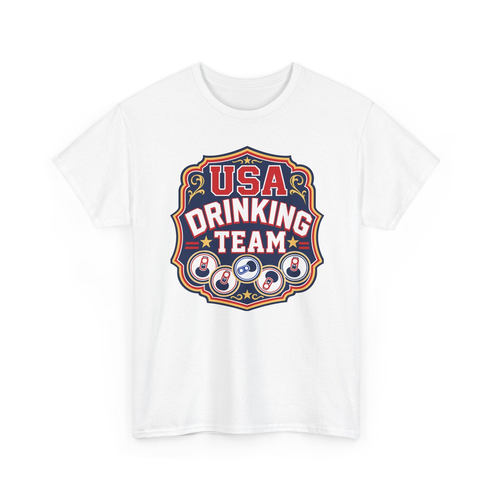 USA Drinking Team - Unisex T-Shirt – Funny Patriotic - Beer Drinking