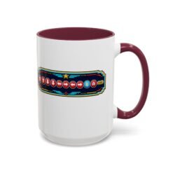 Contra Code - Color Accent Mug – Konami Code - Retro Gaming Coffee Mug - Image 9