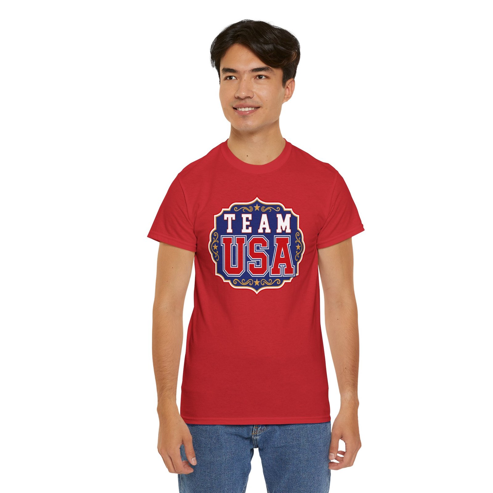 Team USA - Unisex T-Shirt – Patriotic American Pride - Red, White and Blue - Sports Fan - Image 12