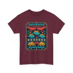 Dino-Mite Christmas - Unisex T-Shirt – Funny Dinosaur - Ugly Christmas Sweater - Image 11