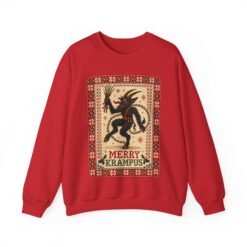 Merry Krampus - Unisex Sweatshirt – Cozy, Creepy, Claus's Worst Nightmare - Image 22